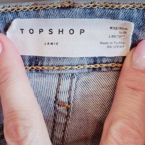 ASOS Topshop Jamie High Rise Skinny Jeans - Picture 7 of 9